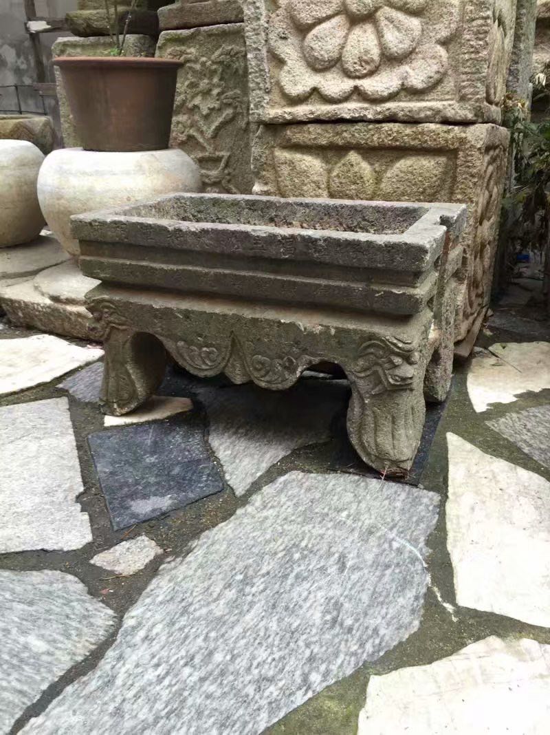 清代咸豐年石頭香爐